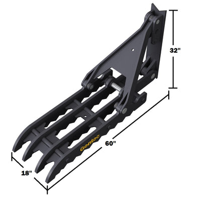 Gentec Equipment Mechanical Weld-On Thumb | Model MT1860 | Size 18" x 60" | Machine Size 12-19.5 Tons | For Excavators