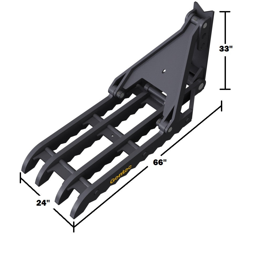 Gentec Equipment Mechanical Weld-On Thumb | Model MT2466 | Size 24"x66" | Machine Size 20-27 Tons | For Excavators