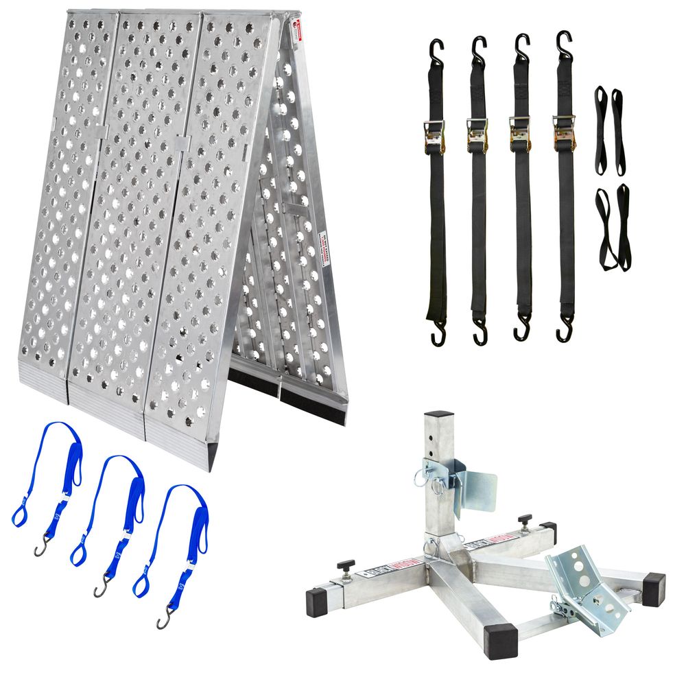 Black Widow Big Boy EZ Rizer™ Motorcycle Trailer Kit | Models MTK1 & MTK1T | 47" Wide | Capacity 1,500 lb | Horsepower 4 To 90+ HP | For Truck & Trailer Motorcycle Transport