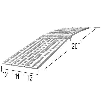 Black Widow Motorcycle Trailer Transport Kit | Models MTK3 & MTK3T | 10' Bi-Fold Ramp 38" Wide | Capacity 1,500 lb | Horsepower 4 To 90+ HP | For Truck & Trailer Motorcycle Transport