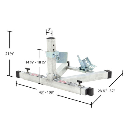 Black Widow Motorcycle Trailer Transport Kit | Models MTK3 & MTK3T | 10' Bi-Fold Ramp 38" Wide | Capacity 1,500 lb | Horsepower 4 To 90+ HP | For Truck & Trailer Motorcycle Transport