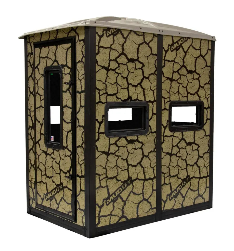 Muddy | Striker Steel Box Blind | MUD-BBBST2000-5C |  6′L x 4′W x 7′H | Weatherproof Thermal Formed | All-Season Concealment | For Deluxe Towers (sold separately)