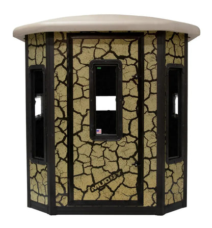 Global Equipment Muddy Bull Steel Box Blind | Therma‑Tek | 6′ × 6′ × 6.5′ | For Hunting