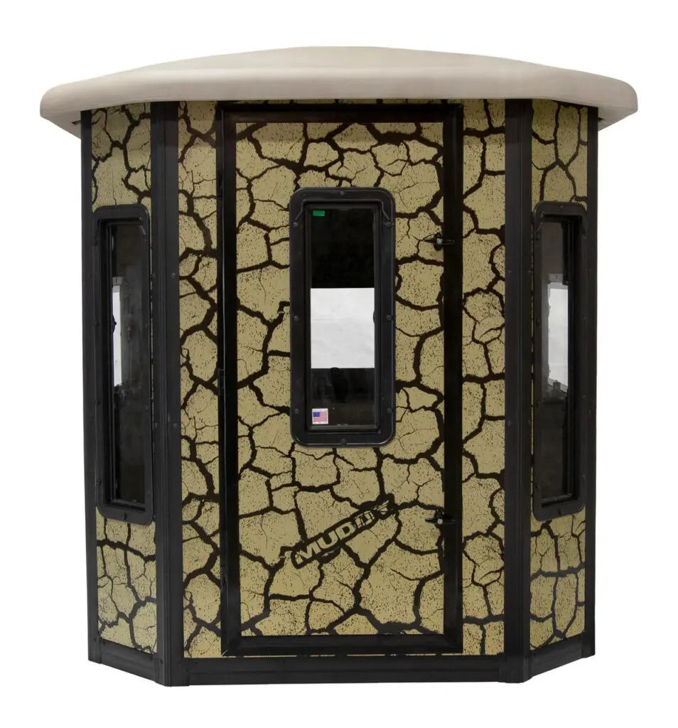 Muddy | Bull XL Steel Box Blind | MUD-BBBST5000 | 6ft Wide x 6.5ft Tall | Therma-Tek Insulated | Heavy-Duty Steel Construction | Thermal, Scent & Noise Control | For Hunting & Outdoor Concealment