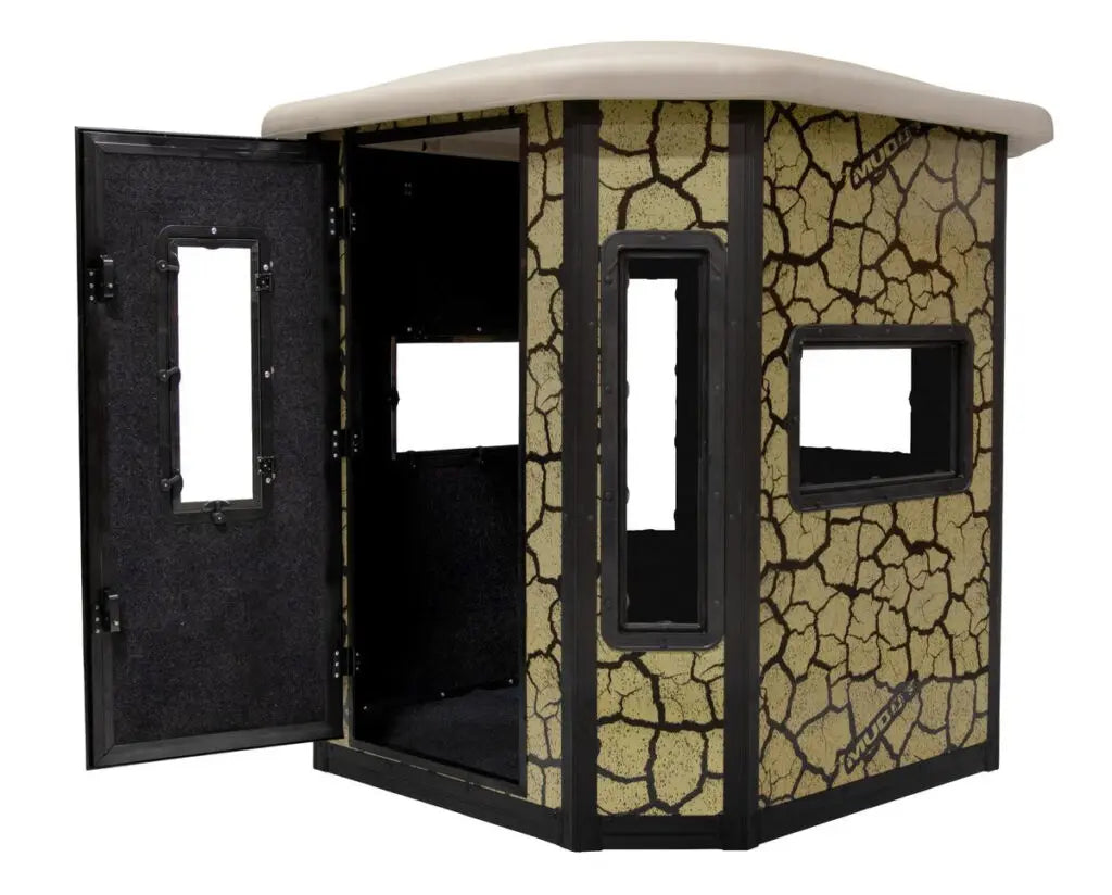 Muddy | Bull XL Steel Box Blind | MUD-BBBST5000 | 6ft Wide x 6.5ft Tall | Therma-Tek Insulated | Heavy-Duty Steel Construction | Thermal, Scent & Noise Control | For Hunting & Outdoor Concealment