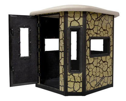 Muddy | Bull XL Steel Box Blind | MUD-BBBST5000 | 6ft Wide x 6.5ft Tall | Therma-Tek Insulated | Heavy-Duty Steel Construction | Thermal, Scent & Noise Control | For Hunting & Outdoor Concealment