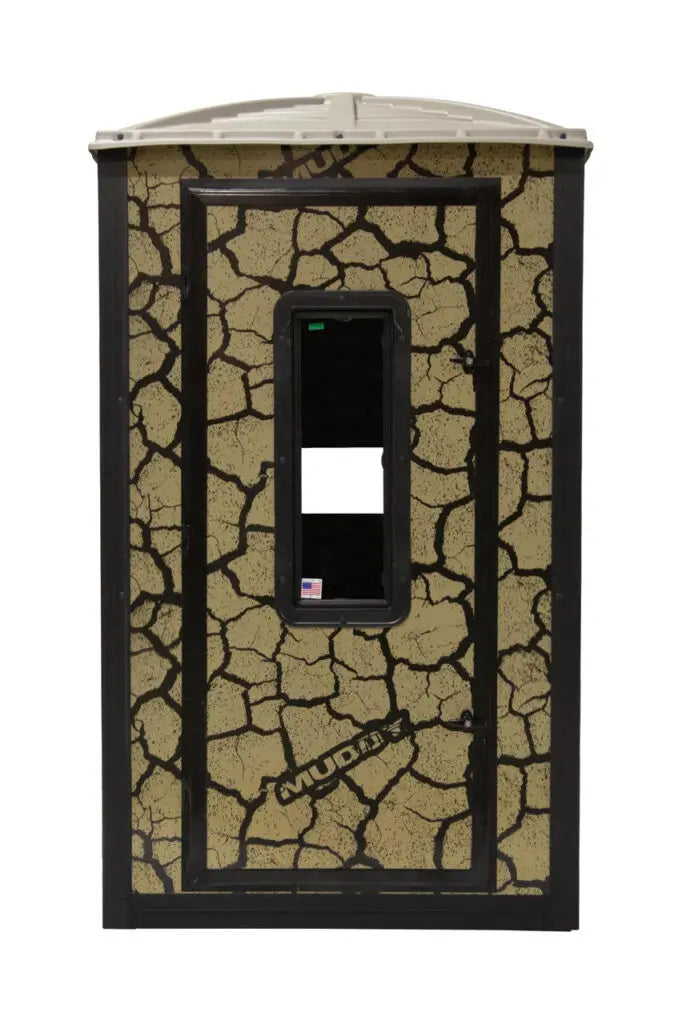 Global Equipment Muddy Gunner Steel Box Blind | Therma‑Tek | 4′ × 4′ × 7′ | For Hunting