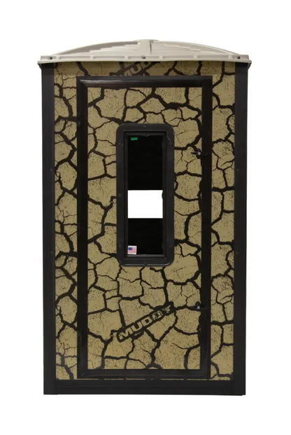 Global Equipment Muddy Gunner Steel Box Blind | Therma‑Tek | 4′ × 4′ × 7′ | For Hunting