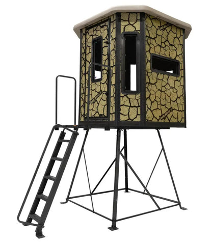 Muddy | Bull Steel Box Blind | MUD-BBBST4000 | 6' x 6' x 6.5' | All-Season Therma-Tek Protection | For Deer & Big Game Hunting