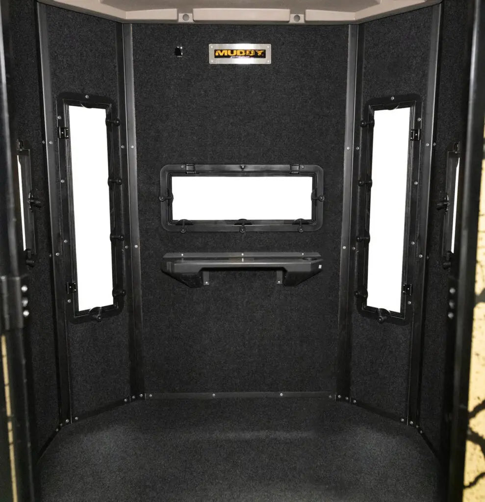 Muddy | Bull Steel Box Blind | MUD-BBBST4000 | 6' x 6' x 6.5' | All-Season Therma-Tek Protection | For Deer & Big Game Hunting