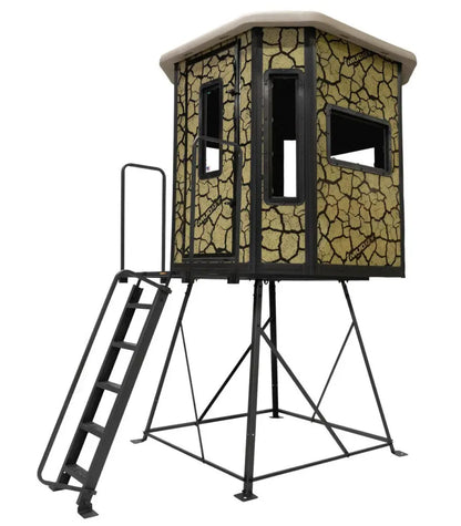 Muddy | Bull XL Steel Box Blind | MUD-BBBST5000 | 6ft Wide x 6.5ft Tall | Therma-Tek Insulated | Heavy-Duty Steel Construction | Thermal, Scent & Noise Control | For Hunting & Outdoor Concealment