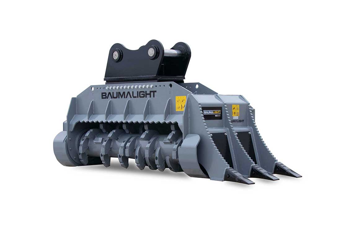 Baumalight Heavy Duty Fixed Tooth Mulcher | Model MX1160R & MX960R | Rotor Width 60" | Weight 2,910 - 2,925 lbs | For Excavators