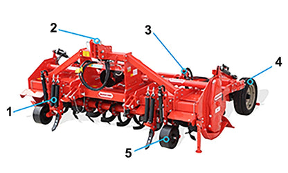 Maschio Rotary Tiller | Model SC300 | Working Width 123" | 130-170 HP | For Tractors