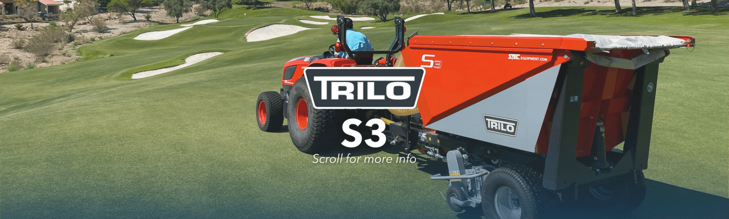 Trilo S3 100" Cubic Ft. Vacuum Sweeper Verticulating/Combined Axle | 59" Working Width | 28 HP | For Tractors