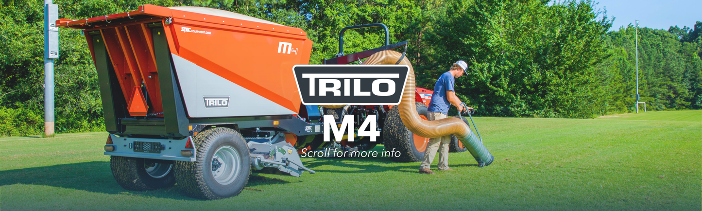 TRILO 6.8" FT. M4 VACUUM MOWER / SWEEPER WITH LARGE RADIAL TIRES  FOR TRACTOR
