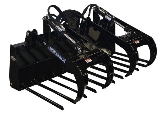 Top Dog Attachments Manure Grapple | Width: 66”-78” | Oil Flow Range: 15-20 GPM | For Skid Steers