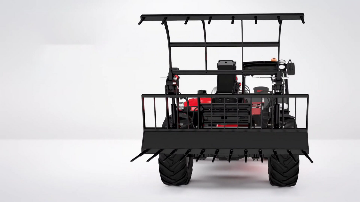 CID X-Treme Manure Fork With Grapple | Width 63" to 84" inches | Tine Thickness 2" inches | For Skid Steer