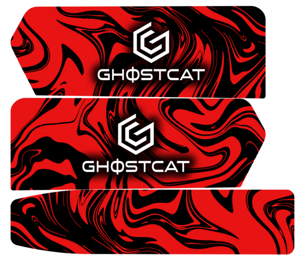 GhostCat Bikes Accessories Bundle | Battery Decals, BMX Kit – F Series, Drift Eight Metal Front Plate, Premium Tapia Seats, Rear Rack & Basket Options | For All Models GhostCat Bikes