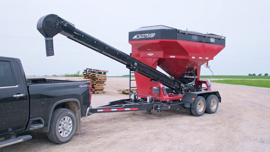 HitchDoc Travis Bulk Cart | Gooseneck 375 Series (Auger Model) | Width 101" inches | Horsepower 13 HP | For Tractors & Loaders