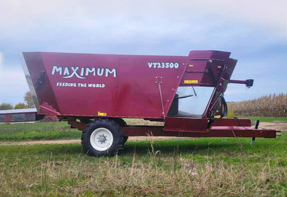 Maximum Machine Vertical Feed Mixer VT23500HD Series | Twin Screw Auger | 98-HP