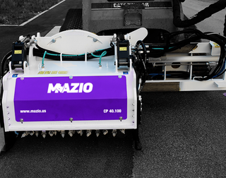 Mazio Cold Planer Grinder | CP Series | Milling Width 9.8"-39.4" | Teeth 27 to 102 | Hydraulic Flow Range 8-53 GPM | For Skid Steers
