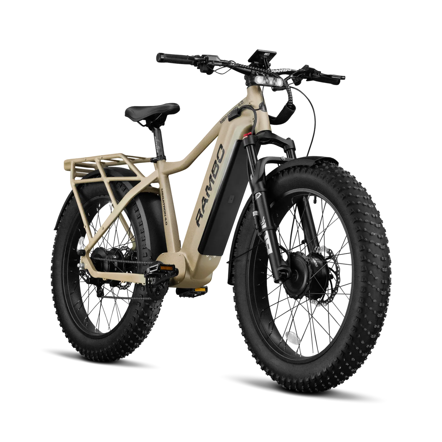 Rambo Megatron 4.0 All-Wheel Drive Electric Bike | 26" Tires | 2000W Dual Motor | Up to 110 Miles Range | AWD/Front/Rear Drive | For Tough Terrain & Adventure Seekers