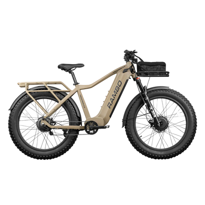 Rambo Electric Bike | Megatron 4.0 PRO Limited Edition | 26" Tires | 2000W Dual Motor AWD | 30Ah LG Battery | Up to 65 Miles Range | For Off-Road Adventure Riders