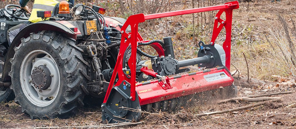 Seppi | Microforst PTO 3PT Forestry Mulcher (Pull Type) | Knives & Carbides | Model 125cc | Working Width 49" Inches | Horsepower 30 To 50 HP | For Tractors