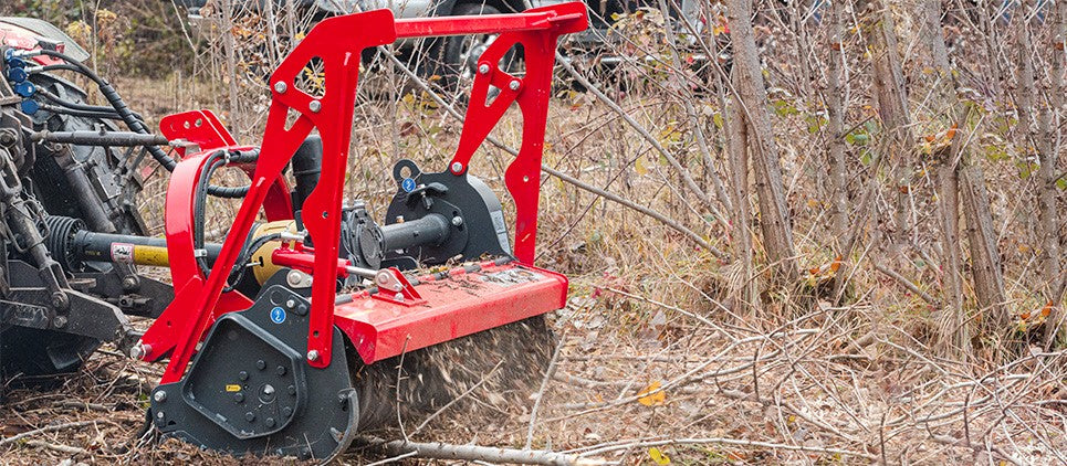 Seppi | Microforst PTO 3PT Forestry Mulcher (Pull Type) | Knives & Carbides | Model 125cc | Working Width 49" Inches | Horsepower 30 To 50 HP | For Tractors