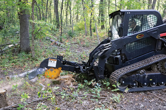 Erskine Stump Grinder | Hydraulic 15-42 GPM | With Replacement Green Teeth | For Skid Steer