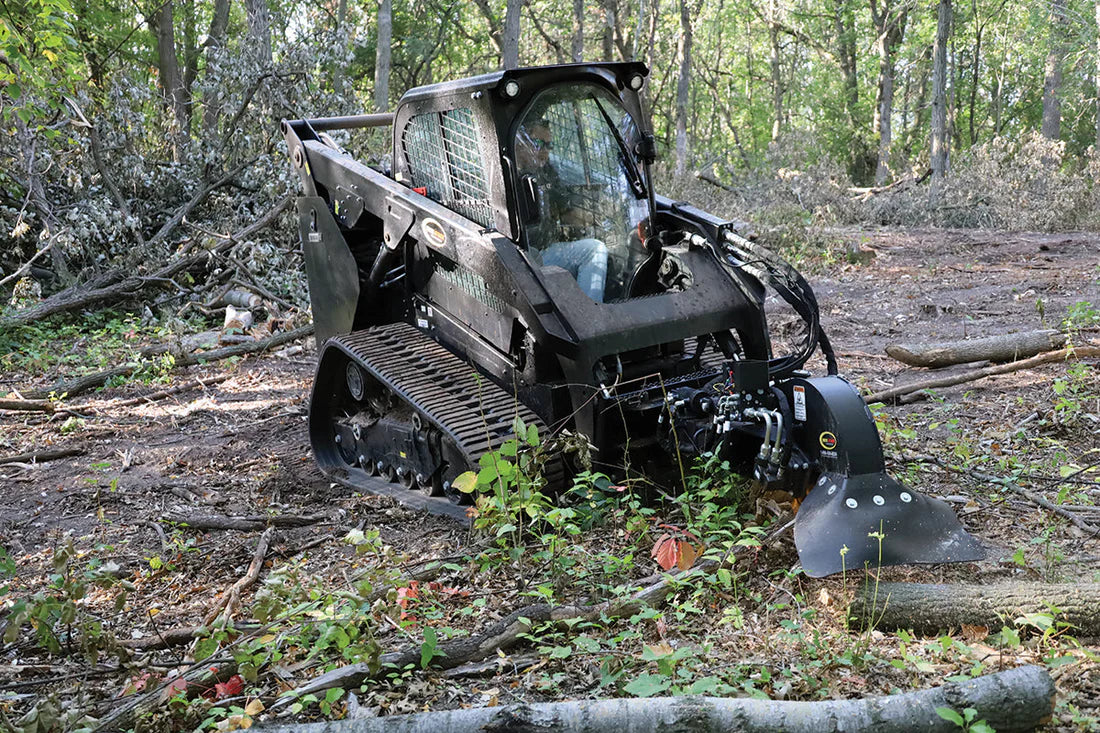 Erskine Stump Grinder | Hydraulic 15-42 GPM | With Replacement Green Teeth | For Skid Steer