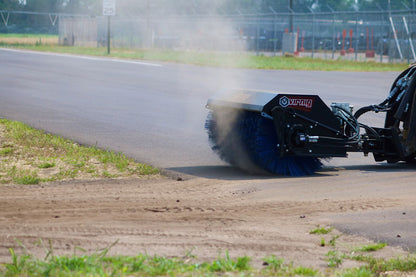 Virnig V20 Mini Skid Steer Angle Broom | Models CAB48 & CAB60 | Widths 48" & 60" | Hydraulic Flow 10 To 18 GPM | For Mini Skid Steers