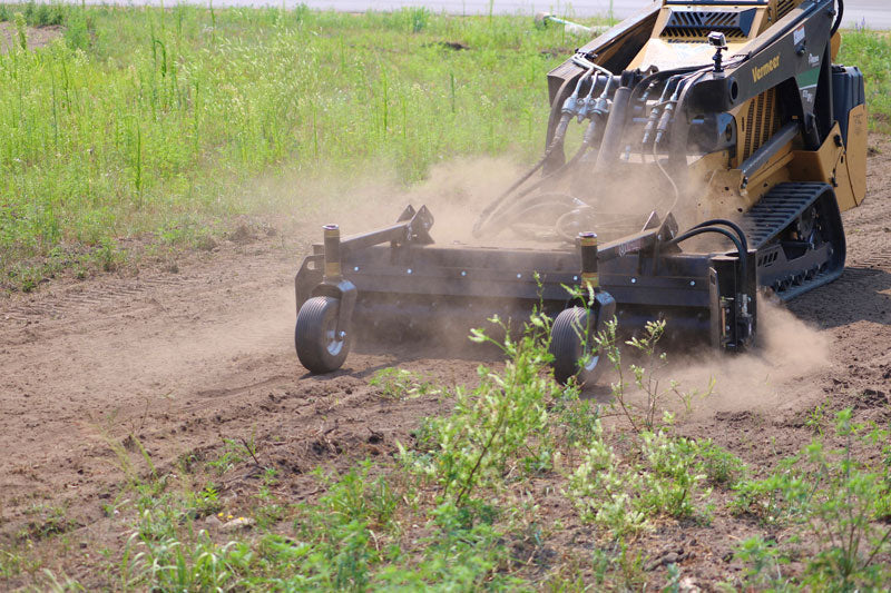Virnig V20 Mini Skid Steer Power Rake | Model CPR48 & CPR60 | Raking W ...