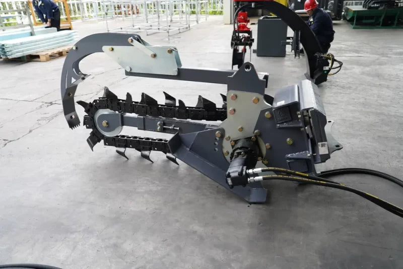 Landy Attachments Mini Skid Steer Trencher | Trenching Depth 37" | Cutting Width 6" | 20 GPM | For Mini Skid Steers