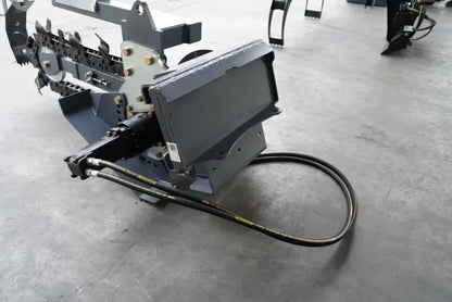 Landy Attachments Mini Skid Steer Trencher | Trenching Depth 37" | Cutting Width 6" | 20 GPM | For Mini Skid Steers