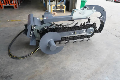 Landy Attachments Mini Skid Steer Trencher | Trenching Depth 37" | Cutting Width 6" | 20 GPM | For Mini Skid Steers