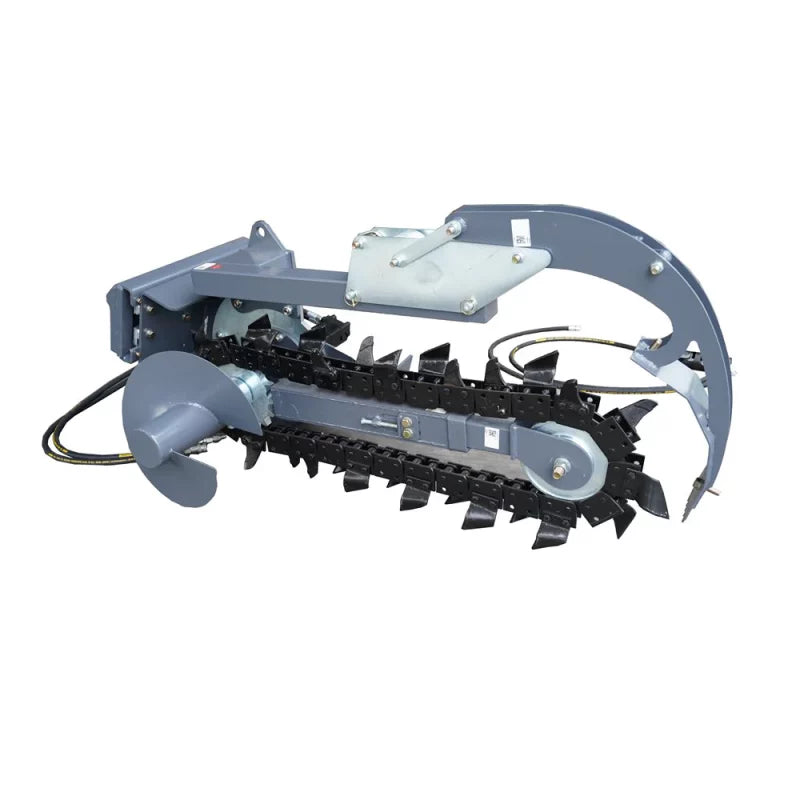Landy Attachments Mini Skid Steer Trencher | Trenching Depth 37" | Cutting Width 6" | 20 GPM | For Mini Skid Steers