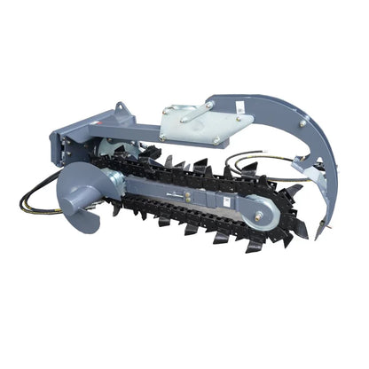 Landy Attachments Mini Skid Steer Trencher | Trenching Depth 37" | Cutting Width 6" | 20 GPM | For Mini Skid Steers