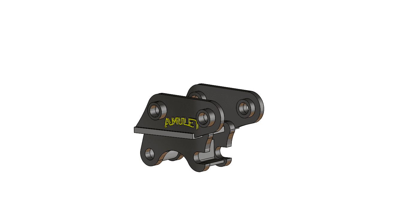 Amulet Mini Hitch Mechanical Coupler | Model MH Series | Machine Size 1-10 Ton | For Excavators