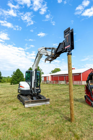 Premier PD750E Post Driver | Driving Cup Diameter 8" | Machine Size 3.5-7.5 Tons | For Mini Excavators
