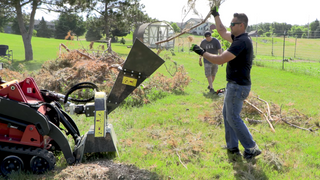 Erskine Mini Brush Chipper | Chipper Capacity 4.5" | 11-15 GPM | For Mini Skid Steers