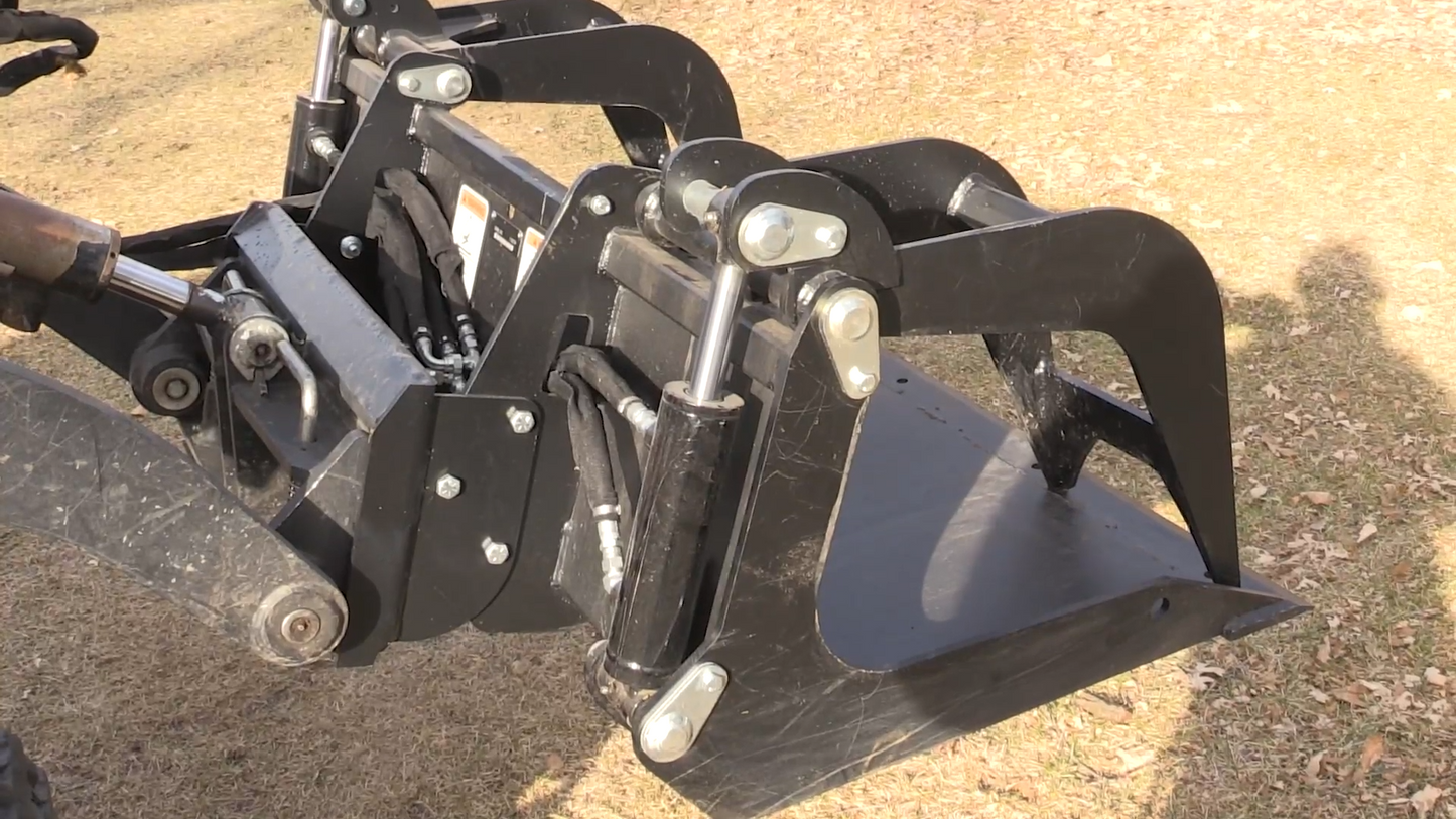 Erskine Heavy Duty Grapple Bucket Series | Bucket Width 66", 72" & 84" inches | 1/2” High-Strength Steel | For Skid Steers