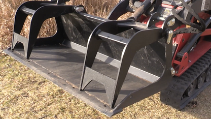 Erskine Heavy Duty Grapple Bucket Series | Bucket Width 66", 72" & 84" inches | 1/2” High-Strength Steel | For Skid Steers