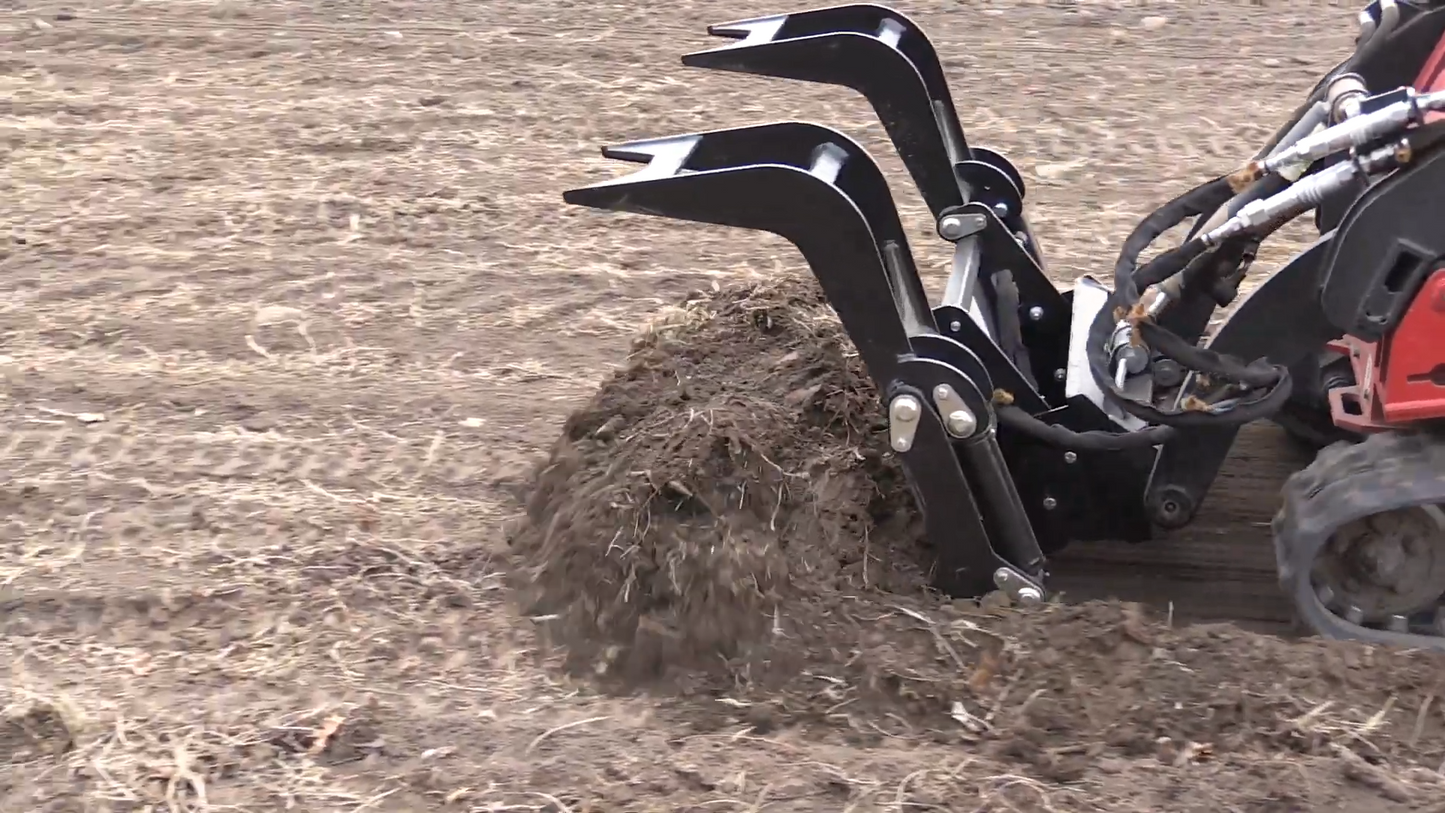 Erskine Heavy Duty Grapple Bucket Series | Bucket Width 66", 72" & 84" inches | 1/2” High-Strength Steel | For Skid Steers