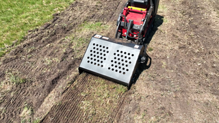 Erskine Mini Landscape Rake | Working Width 48" | 13-25 GPM | For Mini Skid Steers