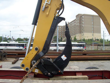 Werk-Brau Railroad Cribbing Bucket | Model HDCRIB Series | Width 8" | 1–5 Tons | For Mini Excavators & Backhoes