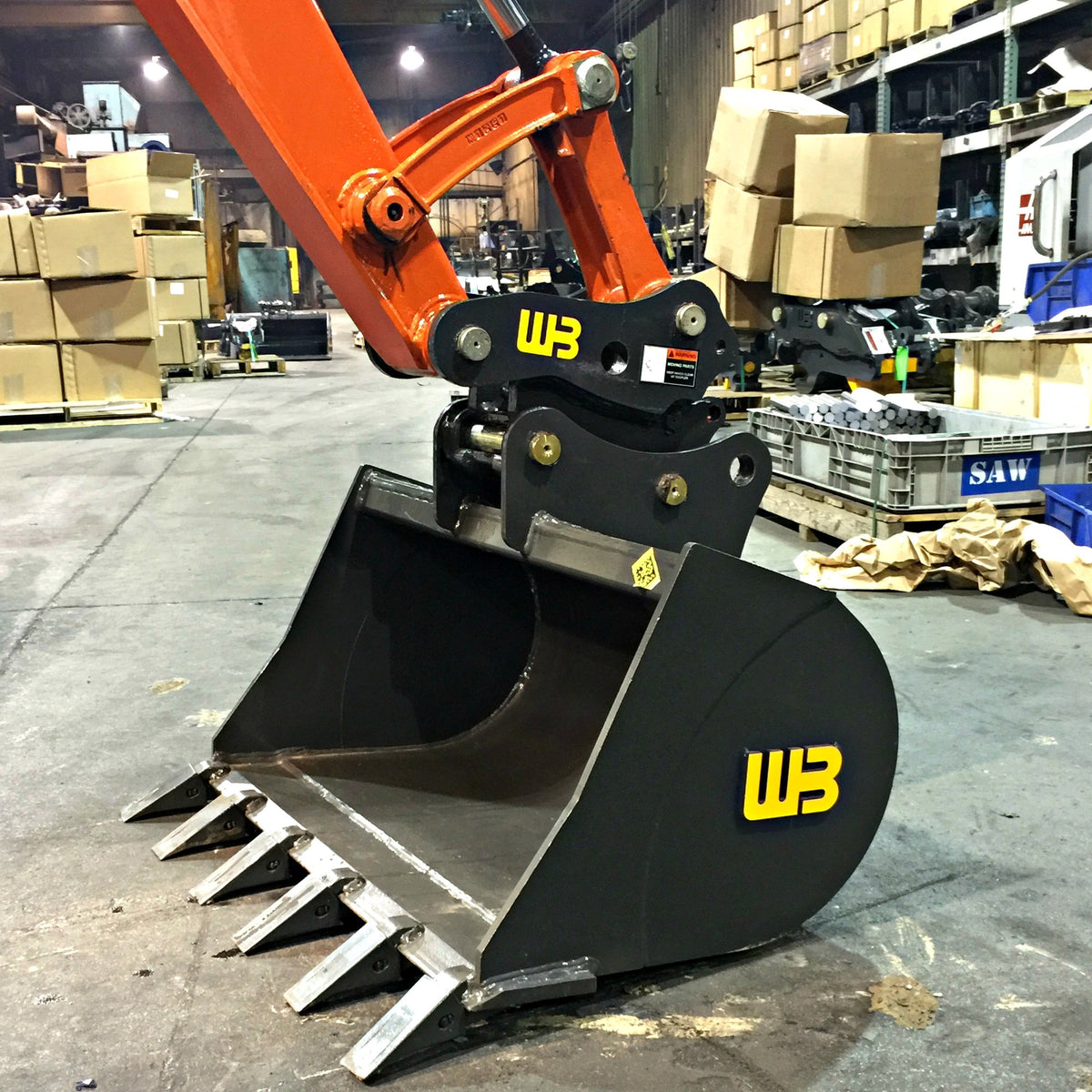 Werk-Brau Spring Loaded Manual Coupler | Model SLQT | Heavy-Duty | OEM Fit-Up | 1–5 Tons | For Excavator