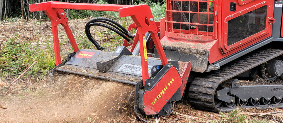 Seppi | Forestry Mulcher with Knives & Carbide | Model Miniforst CL 150, 175 & 200 | Working Width 59" To 79" Inches | Hydraulic Flow 13 To 40 GPM | For Compact Track Loaders