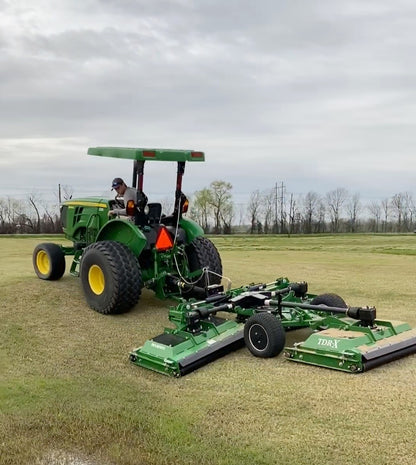 Progressive Turf Equipment Inc. Tri-Deck Roller Finishing Mower | Model TDR-X | Cutting Width 10' 6" | 35–45 HP | For Tractors