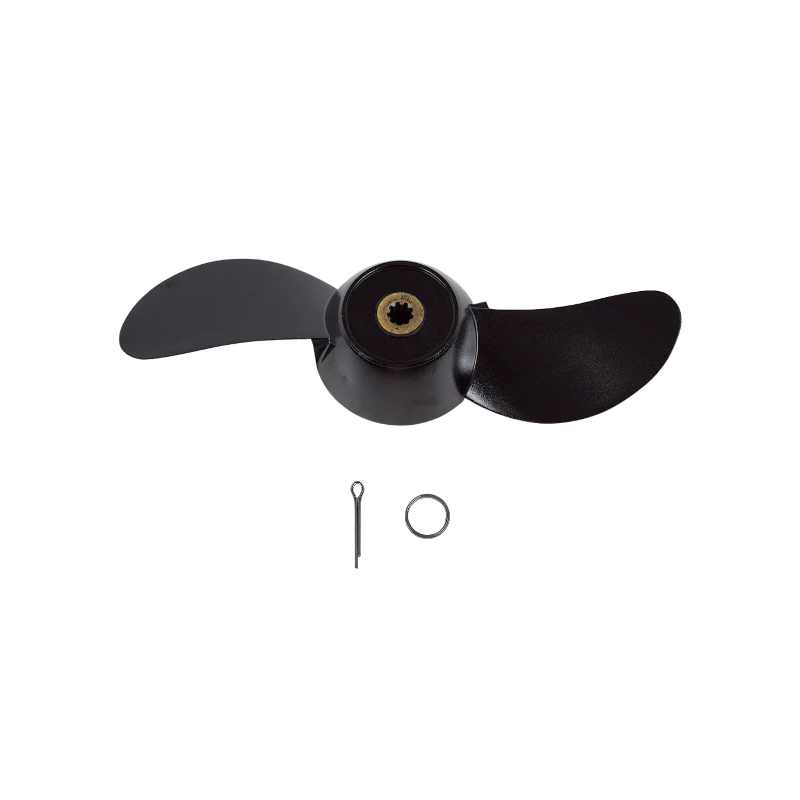 Bixpy PWC Motors  N‑3 Propeller Assembly | SKU: SP‑PRP‑3001 | 9.25" Diameter | Cotter Pin & Retention Ring Attachment | 3 HP Electric Outboard Motor | For Small Boats, Dinghies, Tenders & Inflatable
